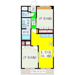 羽犬塚駅 徒歩13分 2階の物件間取画像